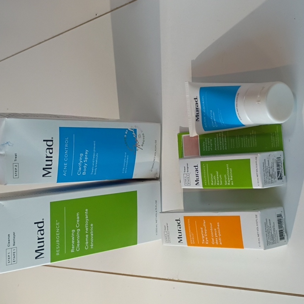Murad Skincare Bundle | Acne Control,‎ Renewing Cleanser & Eye Treatment Set